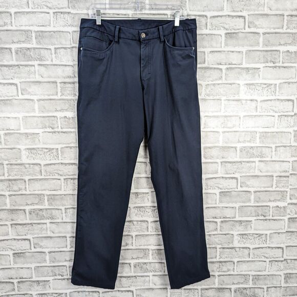 Lululemon the ABC Slim 5 Pocket Pants in Navy Blue Men's Size 34 - Picture 1 of 9